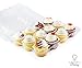 Chefible 12 Cupcake Plastic Disposable Container Box Ergonomic & Practical Takeout Cupcake Carrier, Stackable & Space-saving Cupcake Holder, Food-Grade & BPA-Free Plastic Material –10-Pack