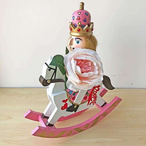 gelvs 11.8 inches Wooden Nutcracker Doll Soldier Vintage Handcraft Puppet Decorative Ornaments Home Decoration