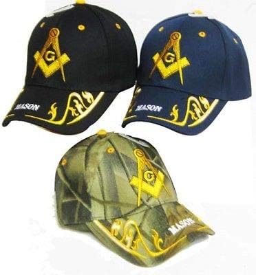 Ant Enterprises Mason Freemason Masonic Camo Gold Trim Embroidered Hat Cap 965Camo TOPW