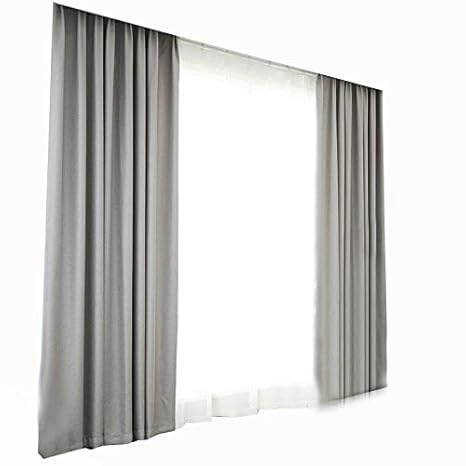 Curtains Plaid Linen Blackout Curtains Living Room Bedroom