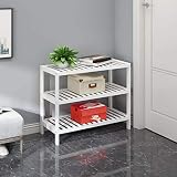 Vencier Bamboo Shoe Rack Natural 3 Tier Easy Assembly Strong Design view 6