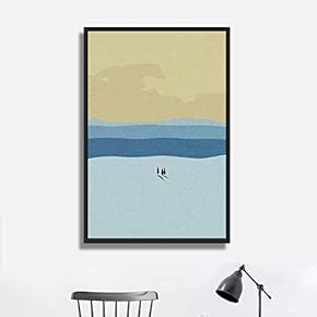 Framed Canvas Wall Art for Living Room, Bedroom Minimalistic Landscape XXV Canvas Prints for Home Decoration Ready to Hang - 16x24 inches