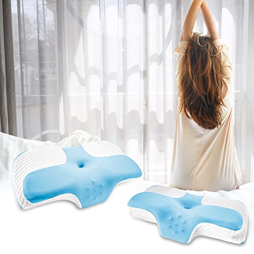 fullengy Cervical Memory Foam Pillow, Contour Pillows for Neck