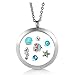 Cherityne Sea Life Themed Set of 7 Floating Charm for Locket Pendants