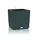 Lechuza 15372 Cube Cottage 30 Self-Watering Garden Planter for Indoor and Outdoor Use, Granite Wicker, w30
