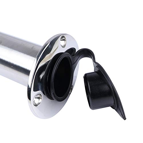 image for Hoffen 90 Degree Flush Mount Fishing Rod Holder with Drain,PVC Cap and