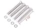 TMS® Chrome Motorcycle Steel Saddlebag Support Cruiser Bars Universal for Yamaha Honda Kawasaki Suzuki