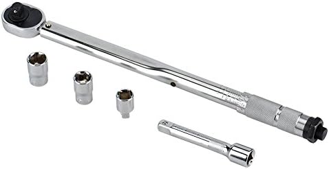 Senrob 1/2 Inch Drive Click Torque Wrench with 4 Extension Bars (10-150 FT-LB . 28 -210 Nm)