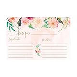 Recipe Cards, (Set of 50) 4x6 Recipe Cards, Blank Recipe Cards, Recipe Cards for Bridal Shower, Thick Recipe Card, Recipe Note Cards