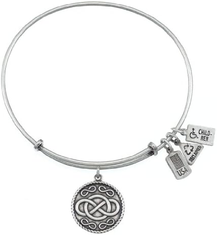 Wind and Fire Infinity Charm Bracelet in Silvertone