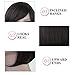 Beauty Angelbella Short Bob Wigs with Bangs Heat Resistant Straight Side Part Synthetic Wigs for Party Daily Wear (Black）