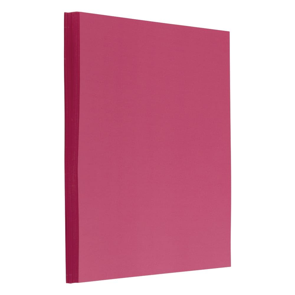 JAM PAPER Bright Coloured Paper - 215.9 x 279.4 mm - 90gsm - Ultra Fuchsia Pink - 100 Sheets/Pack