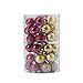 48ct 40mm Luxury Shatterproof Multi-Color Christmas Ball Ornaments Set for Christmas Holiday Tree Decorations