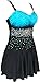 DANIFY Women's One Piece Plus Size Pin up Swim dress Cover Up Tankini bathing suit