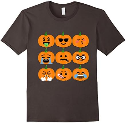 Pumpkin Emoji T-Shirt Halloween Thanksgiving