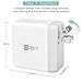 QC3.0 Wall Charger,IBIT Dual Port USB Quick Charge 3.0 Wall Charger with Foldable Plug for iPhoneX/8/7/6s/Plus, SamSung, LG, Nexus, HTC and More