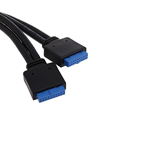 ttnight 5.25 inch USB 3.0 Front Panel Floppy Disk Bay 4 Ports Hub Bracket Cable
