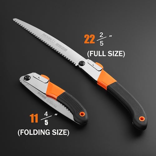 REXBETI 11-Inch Folding Saw, Heavy Duty Hand Saw, Wood & Camping, SK5 photo 12