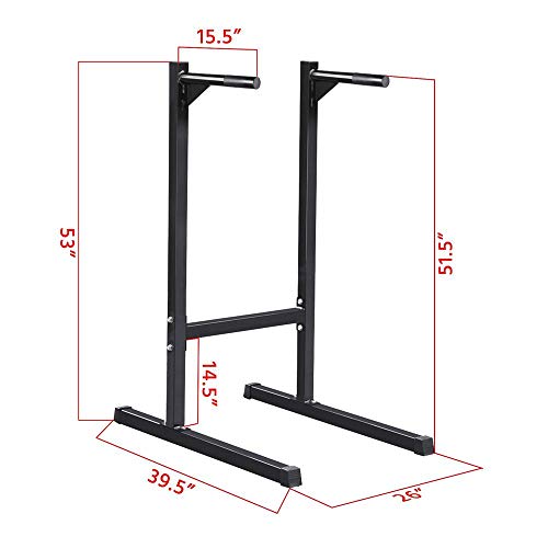 Yaheetech Heavy Duty Dip Stand Parallel Bar Bicep Triceps Home Gym