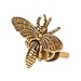 ULKEME 1PCS Lovely Bee Shape Clasp Turn Lock Metal Hardware for DIY Handbag Shoulder Bag Purse (Bronze)