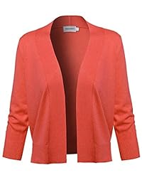 Awesome21 Saco elastizado compacto con mangas tres cuartos que llega hasta debajo del busto