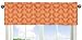 Sweet Jojo Designs Orange and White Arrow Print Window Treatment Valance for The Orange and Navy Arrow Collection