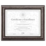 DAX 8-1/2 by 11-Inch Desk/Wall Wood Document Frame, Antique Charcoal Brushed Finish