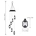 LUCKYDIY Wind Chime LED Solar, Changing Color Waterproof Six Lantern Lamp Wind Chimes for Home Party Night Garden Christmas Decoration