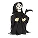 JOYIN Halloween Animated Dancing Ghost Skeleton Reaper with Light and Creepy Sound Effect