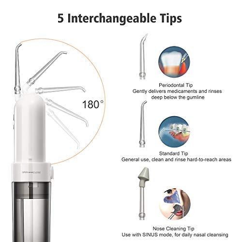 image for Water Flosser, Enkarl Professional Cordless Oral Irrigator, Portable &