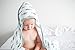 Muslin Hooded Bath Towel for Baby or Toddler with Terry Cloth Interior 33 inches