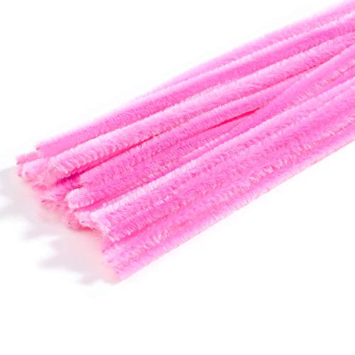 Factory Direct Craft Set of 1000 Pink Pipe Cleaners