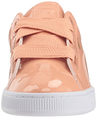 puma basket heart peach