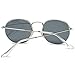 LKEYE Small Unisex Classic Vintage Round Mirror Lens Polarized Sunglasses LK1702 3447
