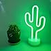 LoveNite Neon Indoor Night Light, Battery Operated Glowing Neon Decorative Sign LED Light for Room Party Festival Decorations (Cactus)
