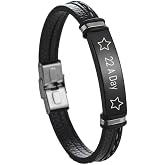 22 A Day Memorial Bracelet, 22 A Day Bracelet for Men, Adjustable Military Veterans Bracelets Memorial Gift, Army Navy Airforce Firefighter Jewelry for Independence Day,Support,PTSD Awareness