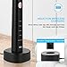 Sonic Electric Toothbrush, Adult Electric Toothbrush with Holder and 2 Replacement Heads, Wireless Inductive Charging, Smart Timer, 5 Modes, IPX7 Waterproof, Black