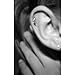 Jovivi 2pc Stainless Steel Barbell Feather Cartilage Helix Stud Earrings 16 Gauge 5/16