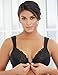 Glamorise Full Figure Plus Size Wonderwire Front-Closure Bra Underwire #1245 Black