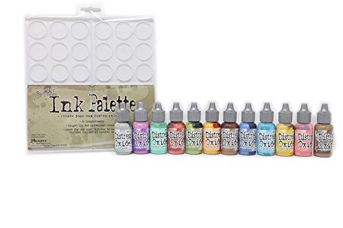 Ranger Tim Holtz Palette With 12 Reinkers Winter 2017 Colors