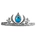 GLITTERFIT Girls Snow Queen Crown Headband, Halloween Costumes, Princess Headband for Kids - Silver