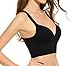 Ekouaer Womens Seamless Wirefree Medium Impact Support Push up Sports Bra(32A-40B)