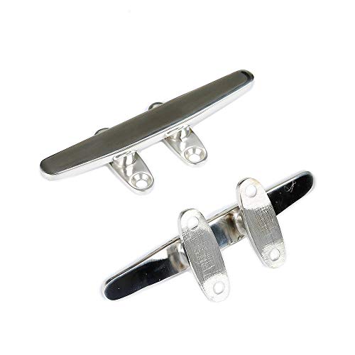 Thorn Dock Cleat Boat Open Base Cleat Flat Top Marine 316 Stainless Steel (5-inï¼Œ2-Pack)