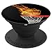 Hoop Swish Basketball On Fire On Black Background PopSockets PopGrip: Swappable Grip for Phones & Tablets PopSockets Adhesive PopGrip