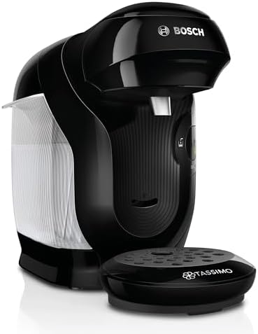 Tassimo Style friendly Kapselmaschine TAS112E, über 70 Getränke, geeignet für alle Tassen, vollautomatisch, nachhaltig, platzsparend, 1400 W, schwarz