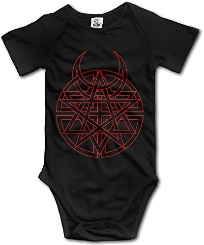 Kakakaoo Disturbed Logo Babys Boy's &amp; Girl's Bodysuit Baby Onesie Black Size 24 Months