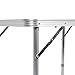 Z ZTDM Aluminum Alloy 3-Fold Camping Table, Folding as a Carry Bag Adjustable Height Light Weight & Stability, Outstanding Length 71″, Perfect for Family Reunions, Picnics, Camping Trips, Buffets,BBQthumb 2