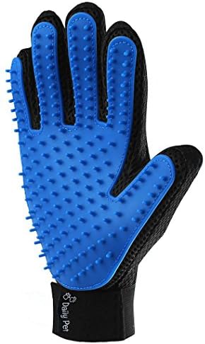 Premium Pet Hair Remover Glove - Deshedding Tool - Easy Hair Removal Technology - Perfect for Cats and Dogs with Short and Long Hair
