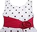 Sunny Fashion Big Girls' Dress Wine Red Dot Tulle Pageant Unique Design 7-8
