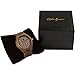 Wood Grain Handmade Mens Walnut Wood Natural Wooden Watch with Genuine Brown Leather Band